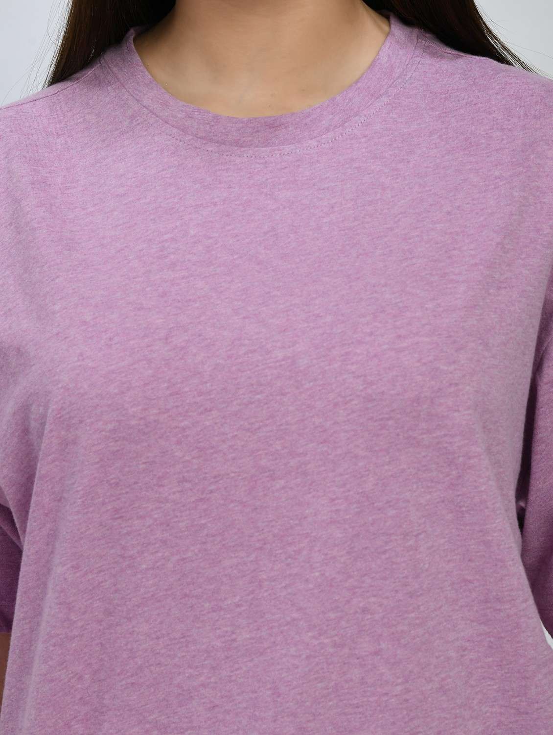 women solid short sleeve oversized t-shirt - 22028365 -  Standard Image - 4