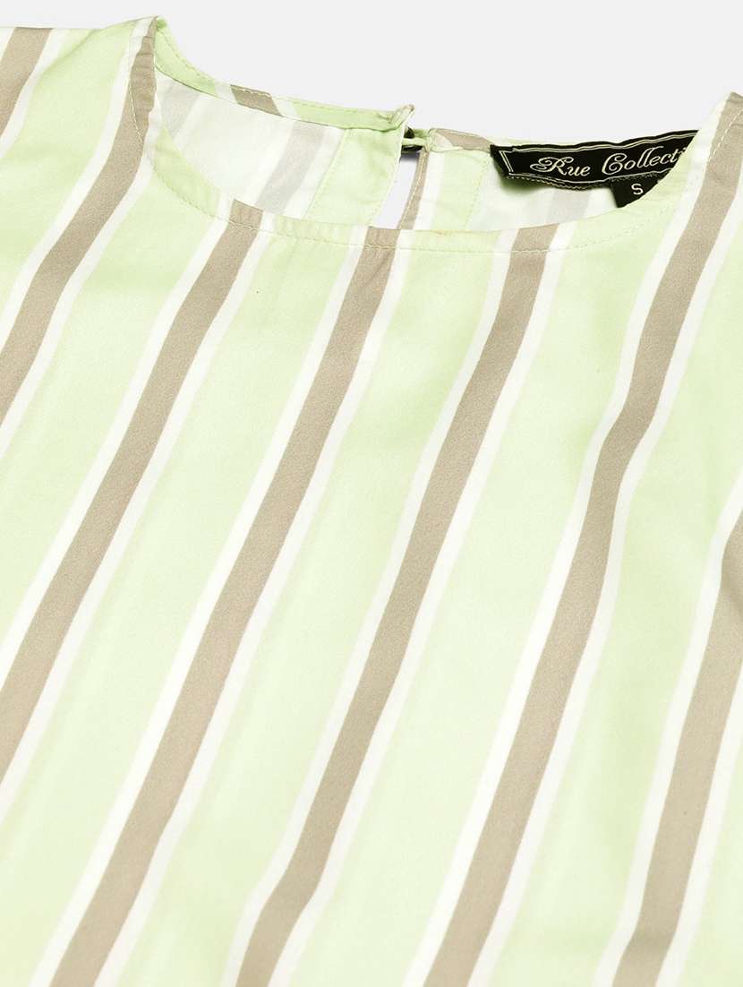 women striped sleeveless high low top - 22028398 -  Standard Image - 4