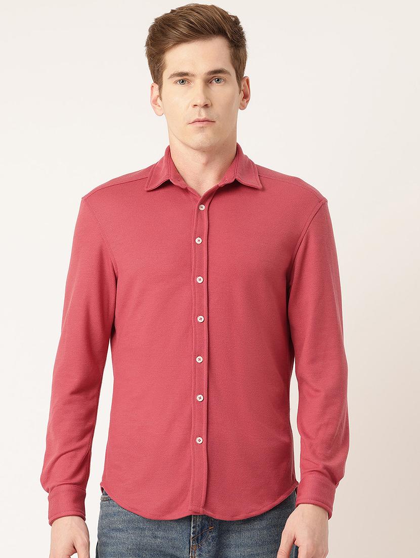 men solid long sleeve regular fit casual shirt - 22028520 - Zoom Image - 0