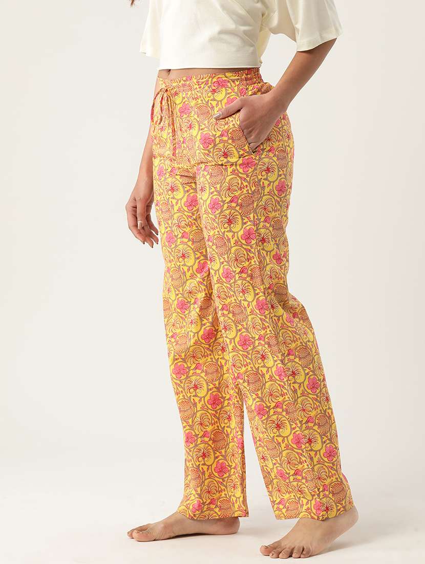 women floral printed mid rise pajama - 22028575 -  Standard Image - 1
