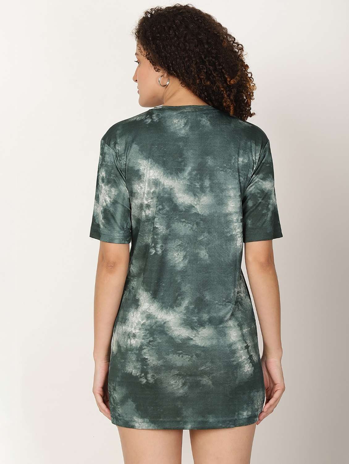 women printed short sleeve t-shirt dress - 22028655 - Standard Image - 4