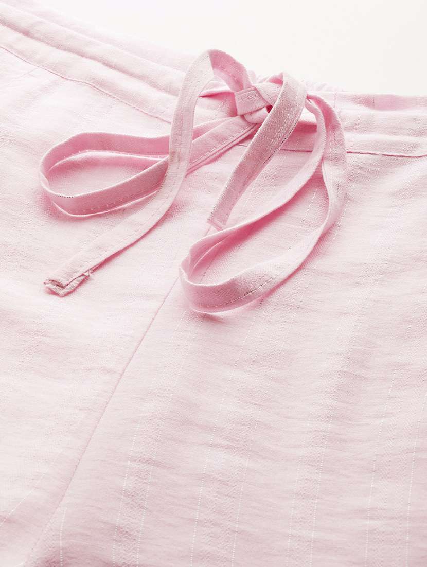 women solid mid rise loung wear pajama - 22028867 - Standard Image - 4