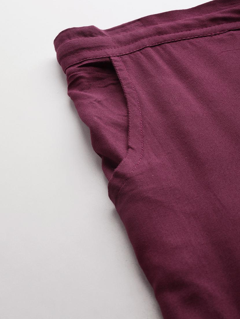 women solid mid rise loungewear pajama - 22028869 - Standard Image - 4