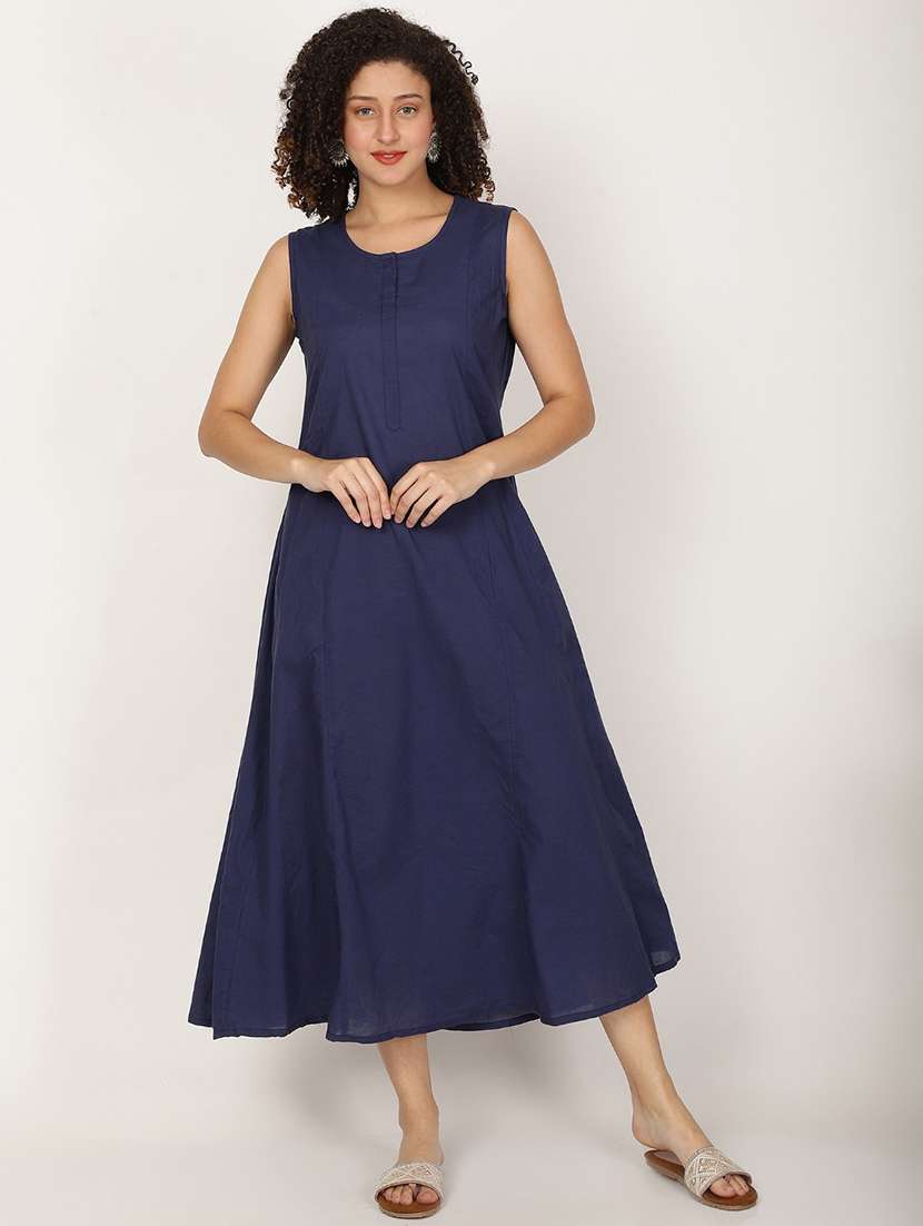 women soldi sleeveless denim a-line ress - 22028887 -  Standard Image - 1