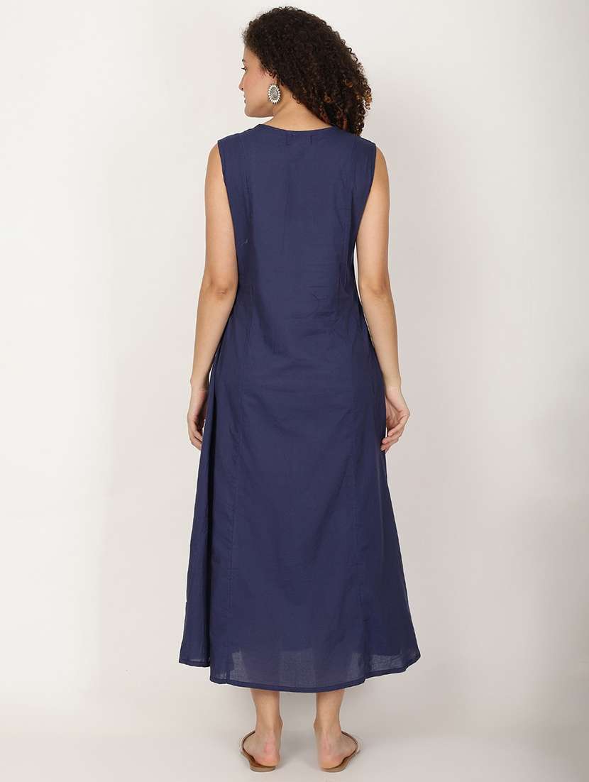 women soldi sleeveless denim a-line ress - 22028887 -  Standard Image - 4