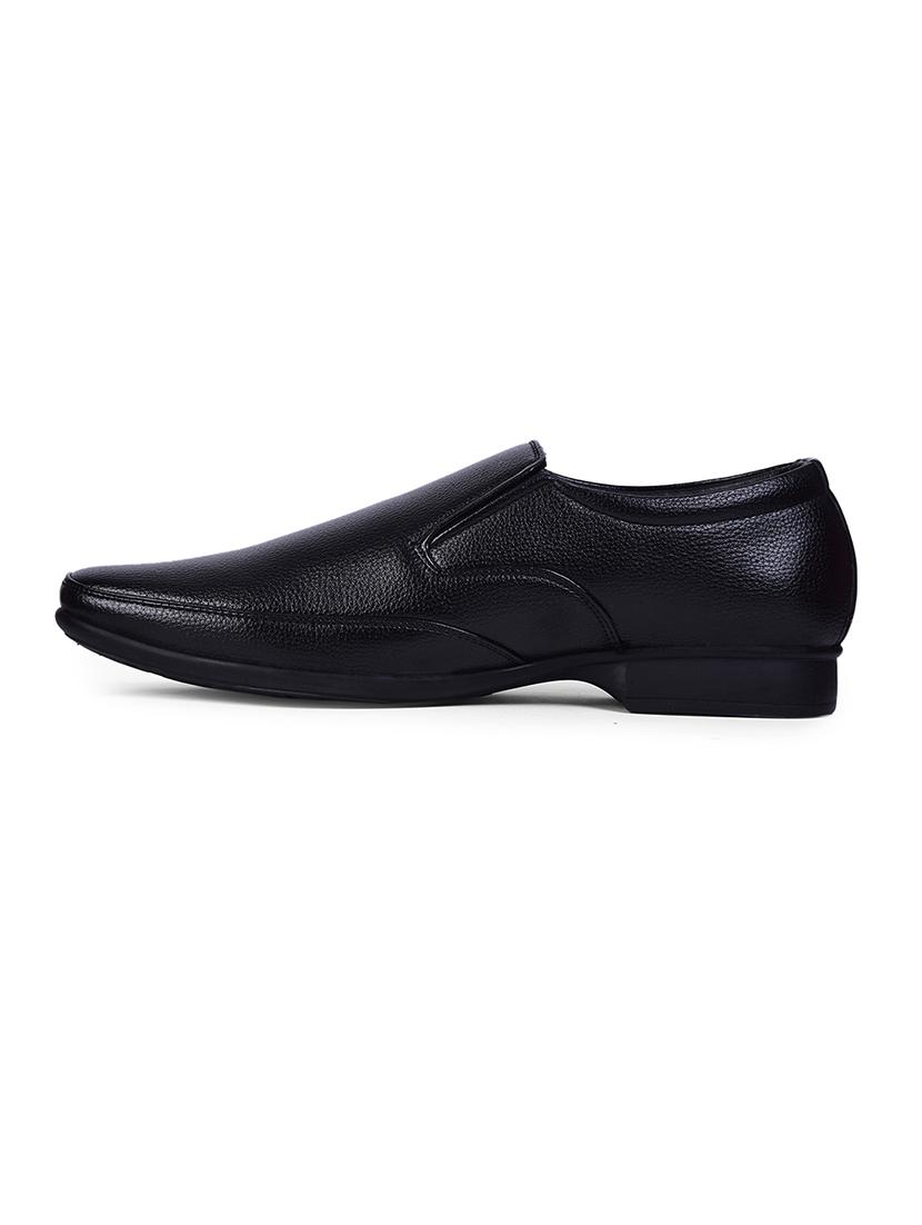 men solid slip on formal shoes - 22029098 - Standard Image - 1