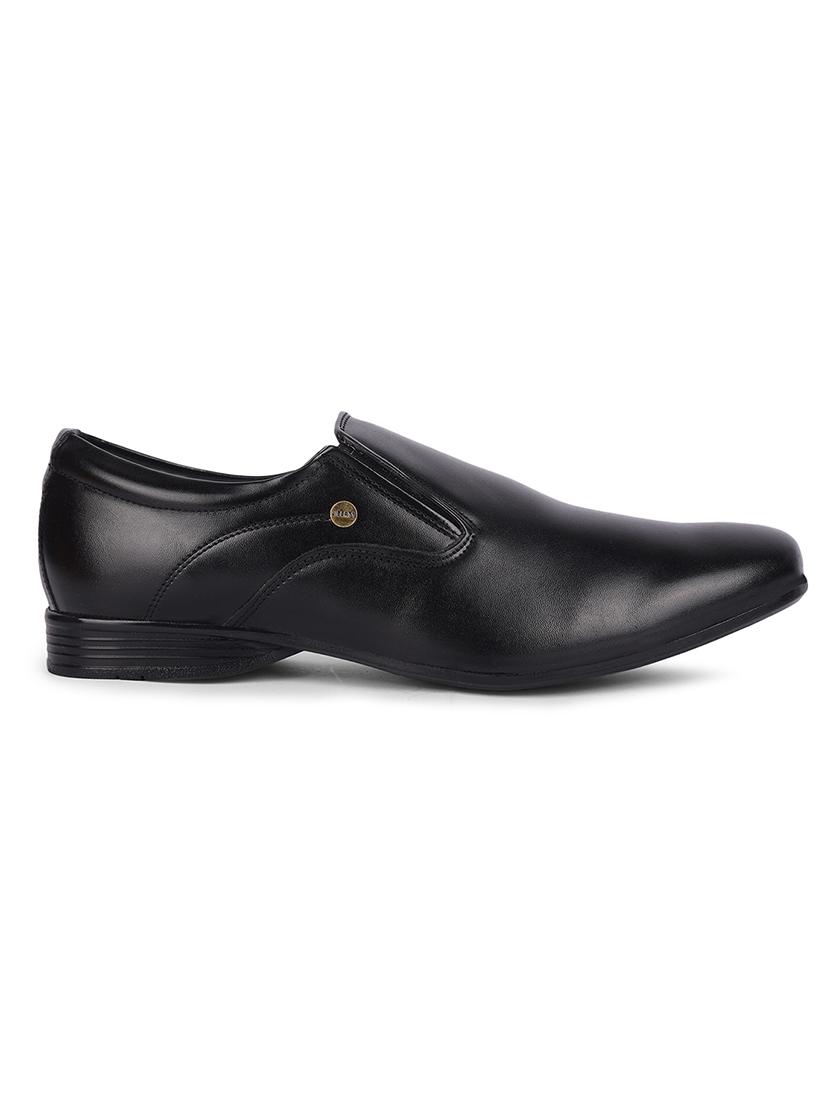 men solid slip on formal shoes - 22029102 - Standard Image - 1