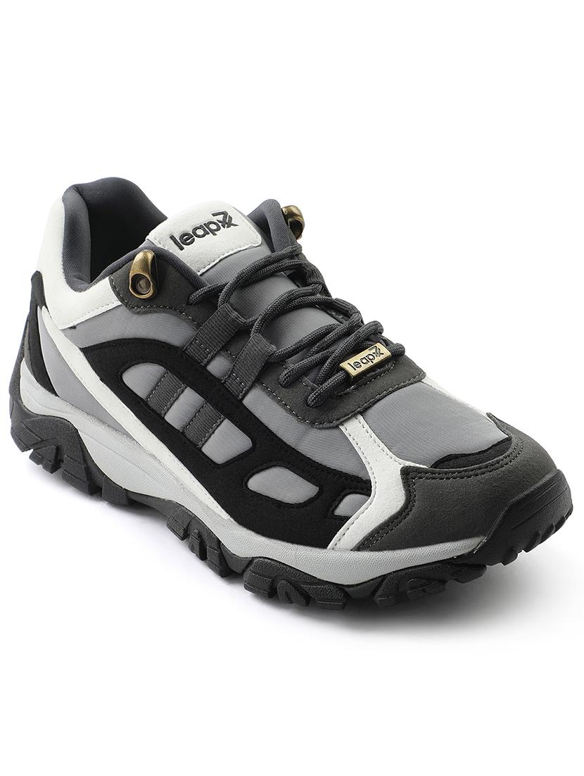 men grey lace up sport shoe - 22029131 - Standard Image - 1