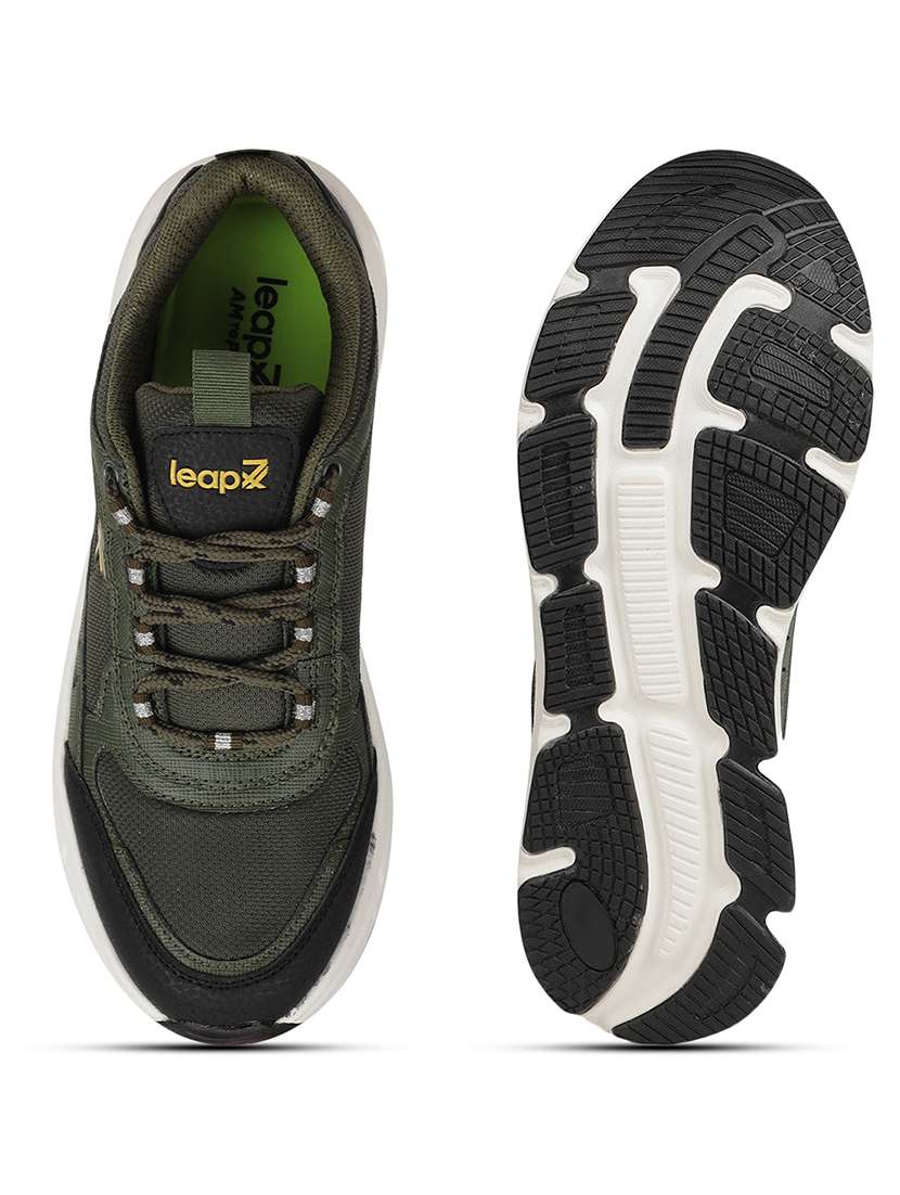 men olive lace up sport shoe - 22029136 -  Standard Image - 4