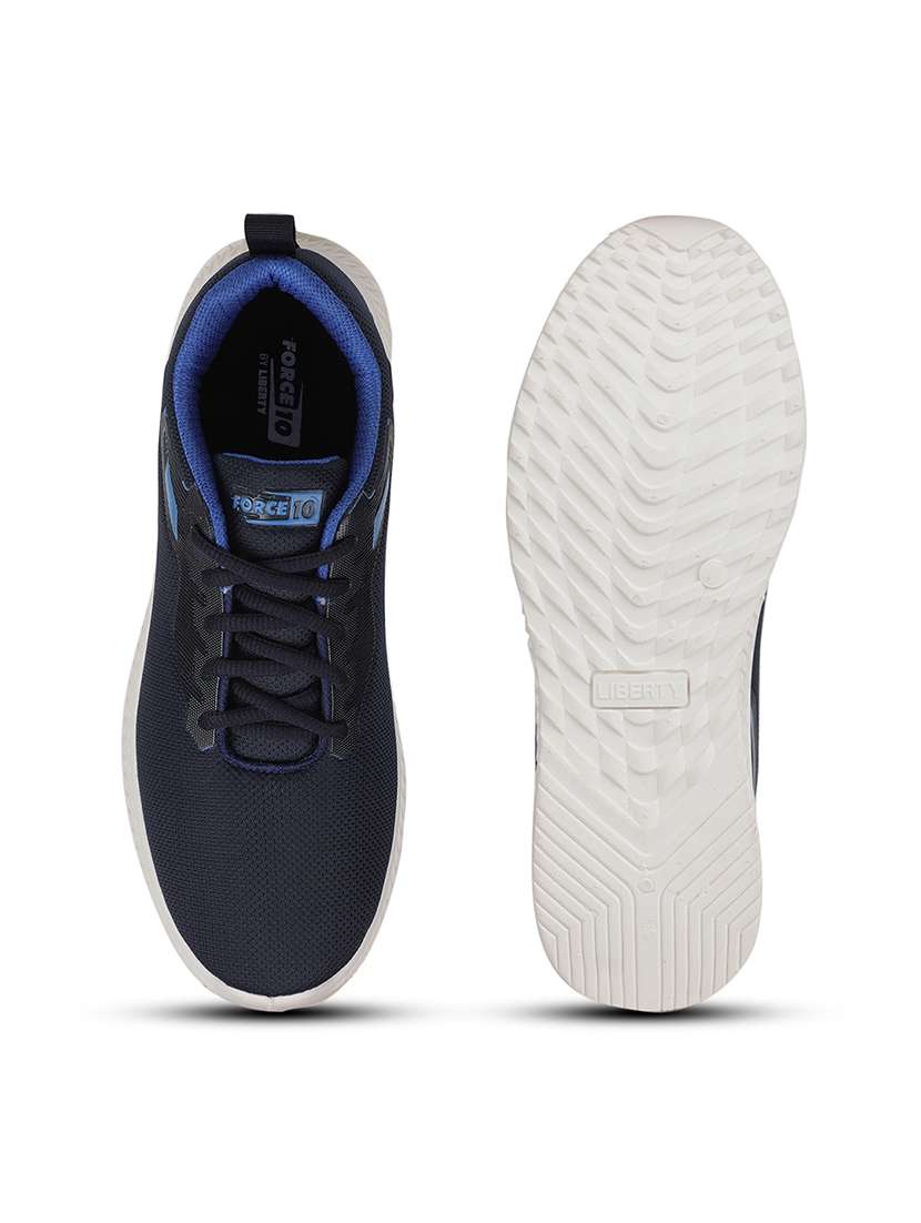 men navy blue lace up sport shoe - 22029149 -  Standard Image - 4