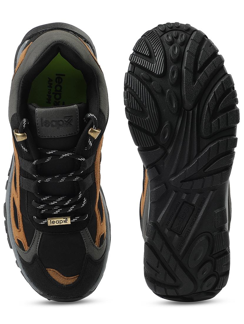 men black lace up sport shoe - 22029150 - Standard Image - 4