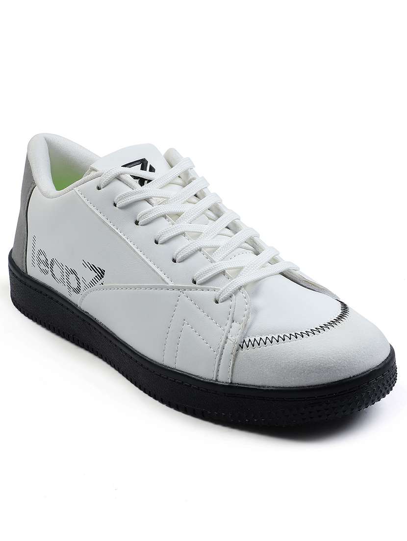 men white lace up sneaker - 22029169 -  Standard Image - 1
