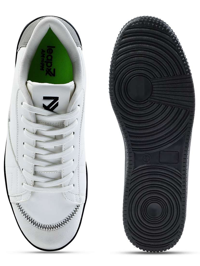 men white lace up sneaker - 22029169 -  Standard Image - 4