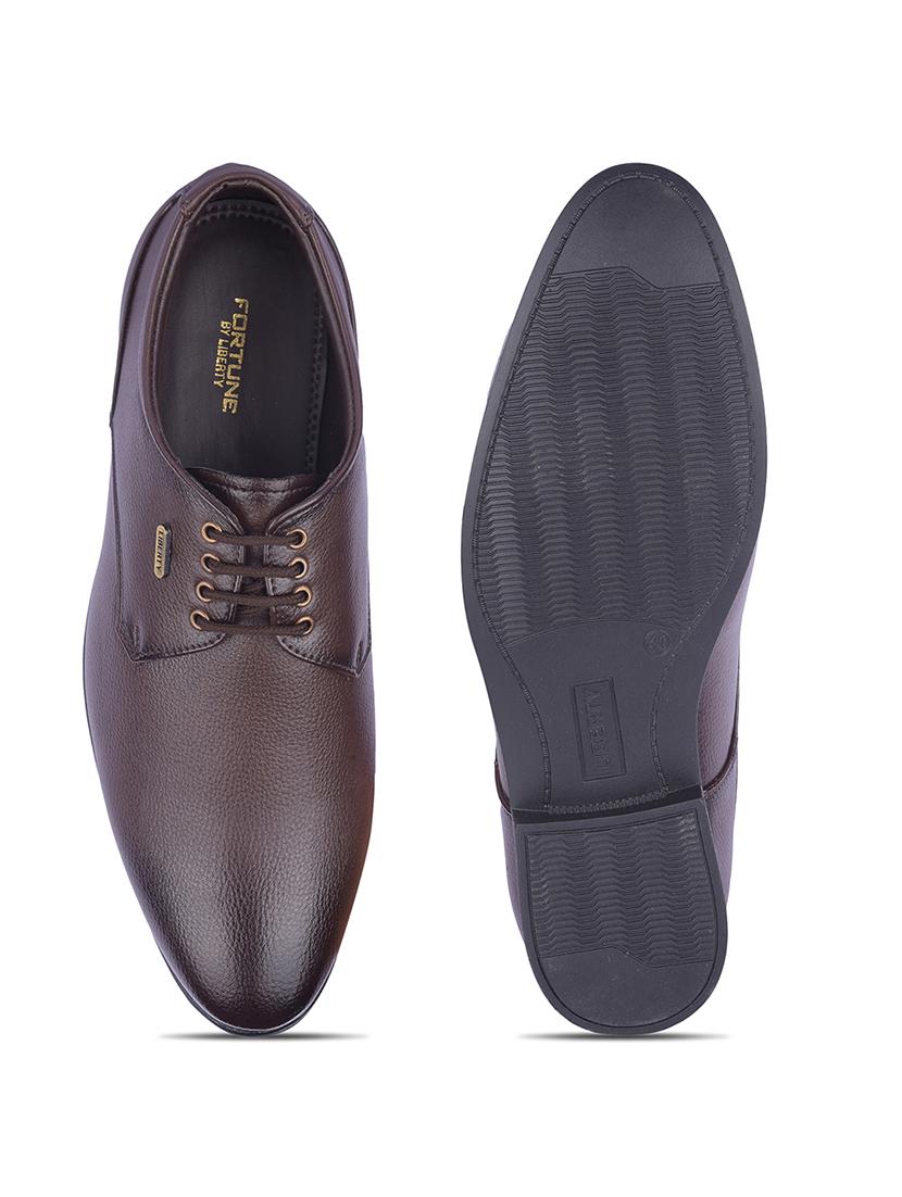 men brown lace-up derby - 22029193 - Standard Image - 4