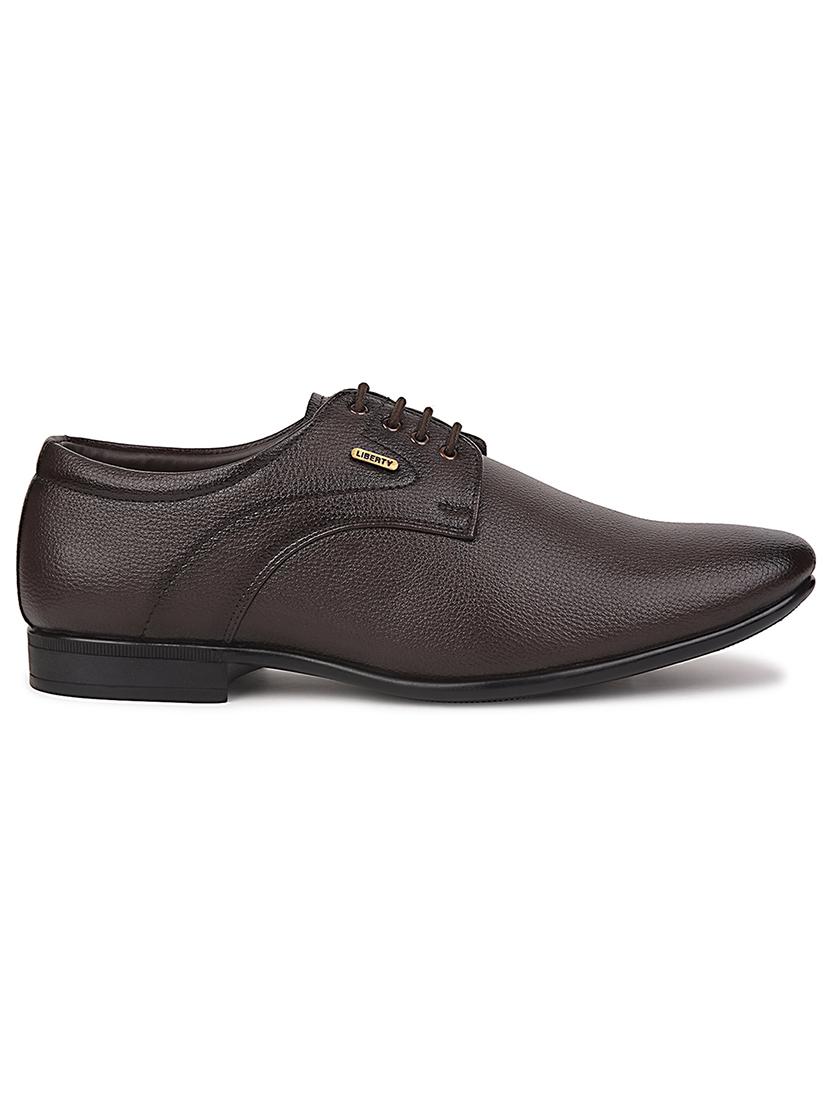 men brown lace-up derby - 22029207 - Standard Image - 1