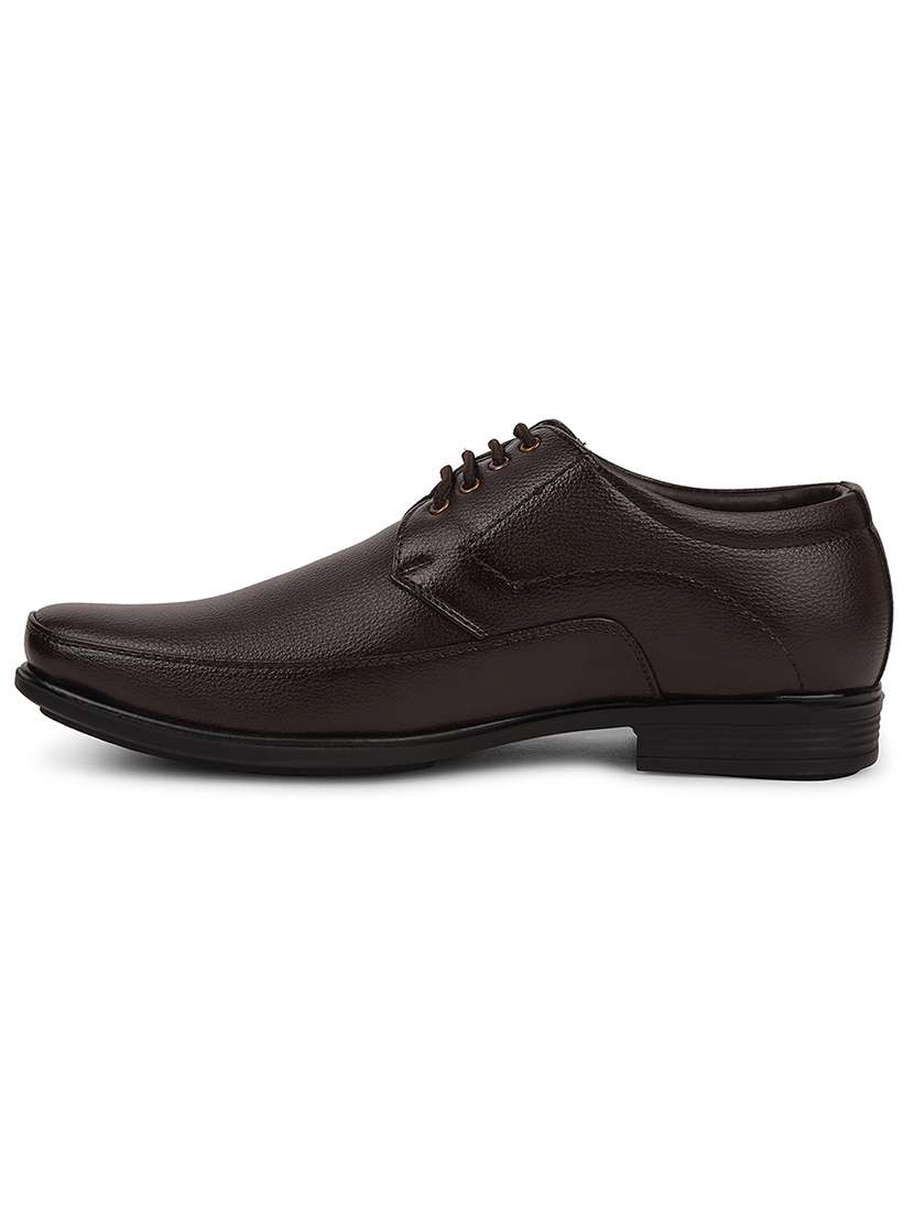 men brown lace-up derby - 22029209 -  Standard Image - 1