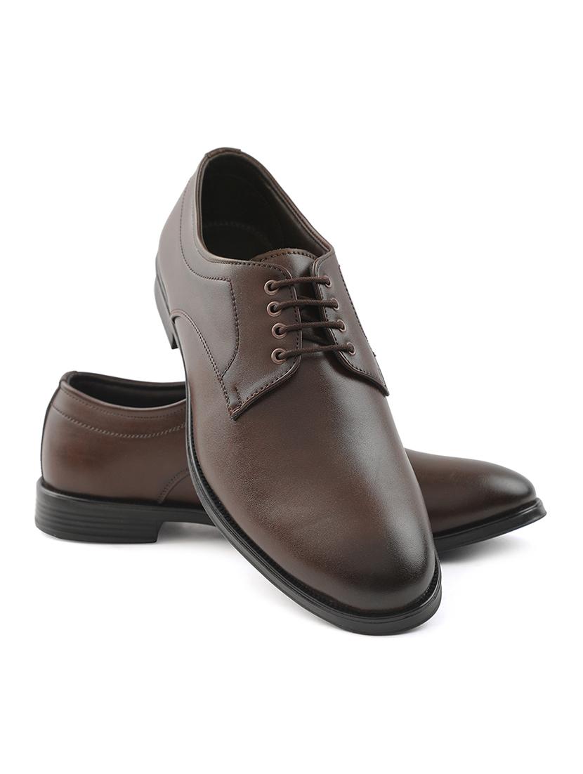 men brown lace-up derby - 22029211 - Standard Image - 1