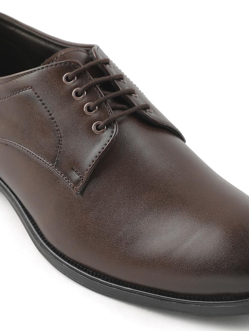 men brown lace-up derby - 22029211 - Standard Image - 4