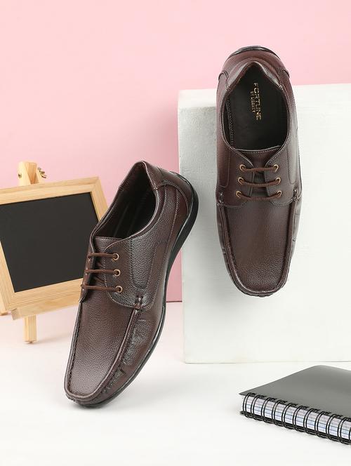 men brown lace-up derby - 22029213 - Standard Image - 0