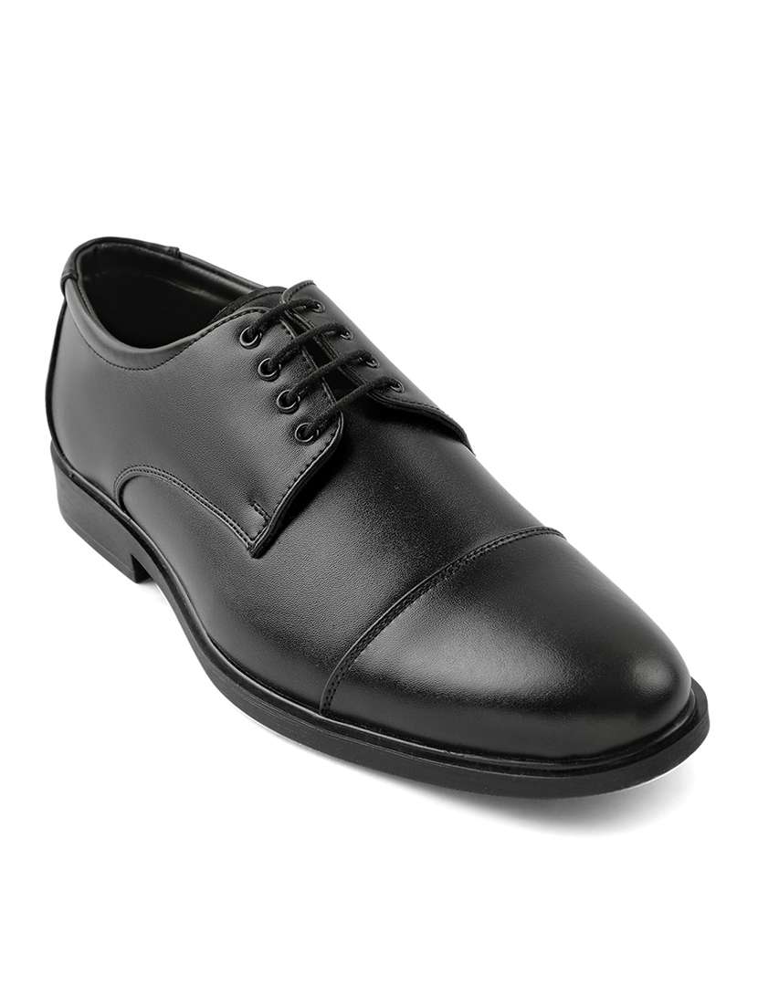 men black lace-up derby