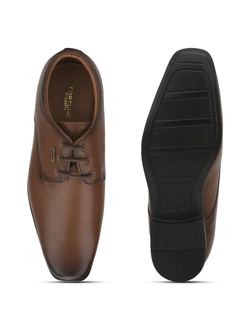 men tan lace-up derby - 22029221 -  Standard Image - 4