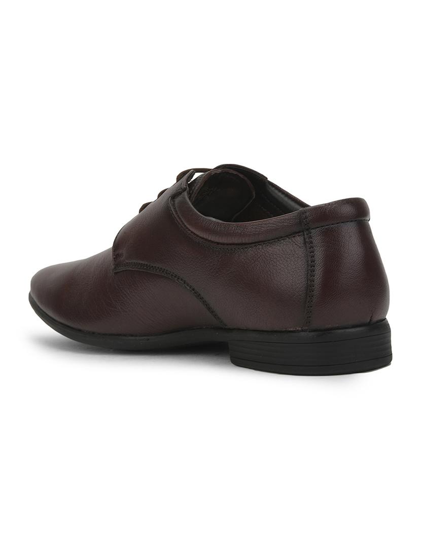 men brown lace-up derby - 22029226 - Standard Image - 4
