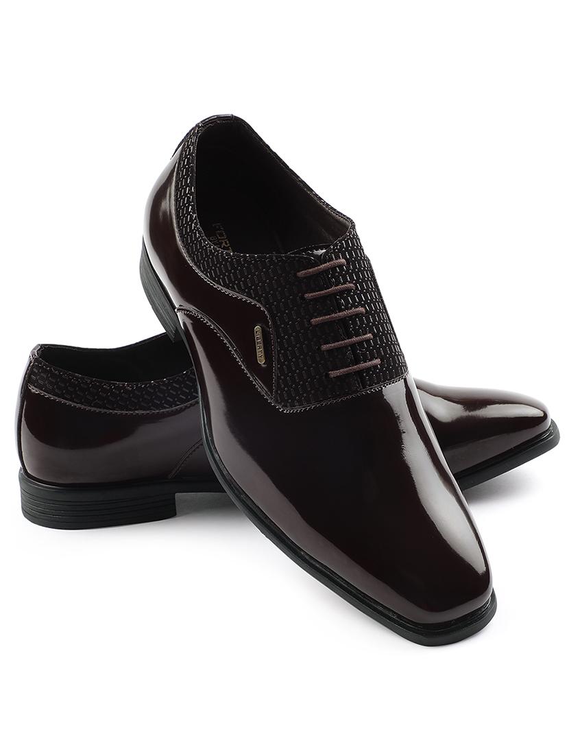 men brown lace-up oxford - 22029232 - Standard Image - 1