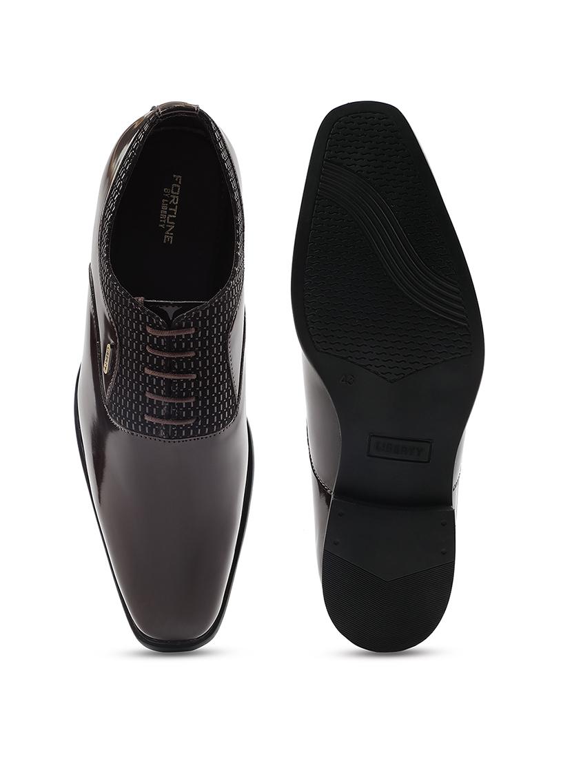 men brown lace-up oxford - 22029232 - Standard Image - 4