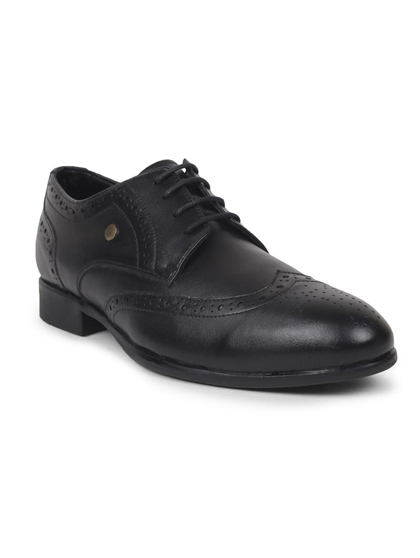 men black lace-up brouge - 22029233 - Standard Image - 1
