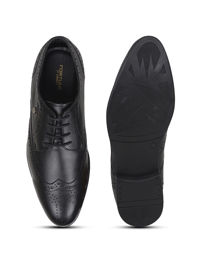 men black lace-up brouge - 22029233 - Standard Image - 4