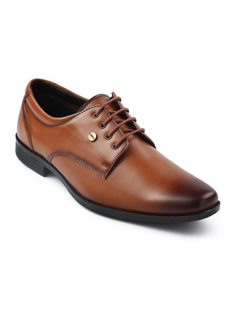 men tan lace-up derby - 22029236 - Standard Image - 1