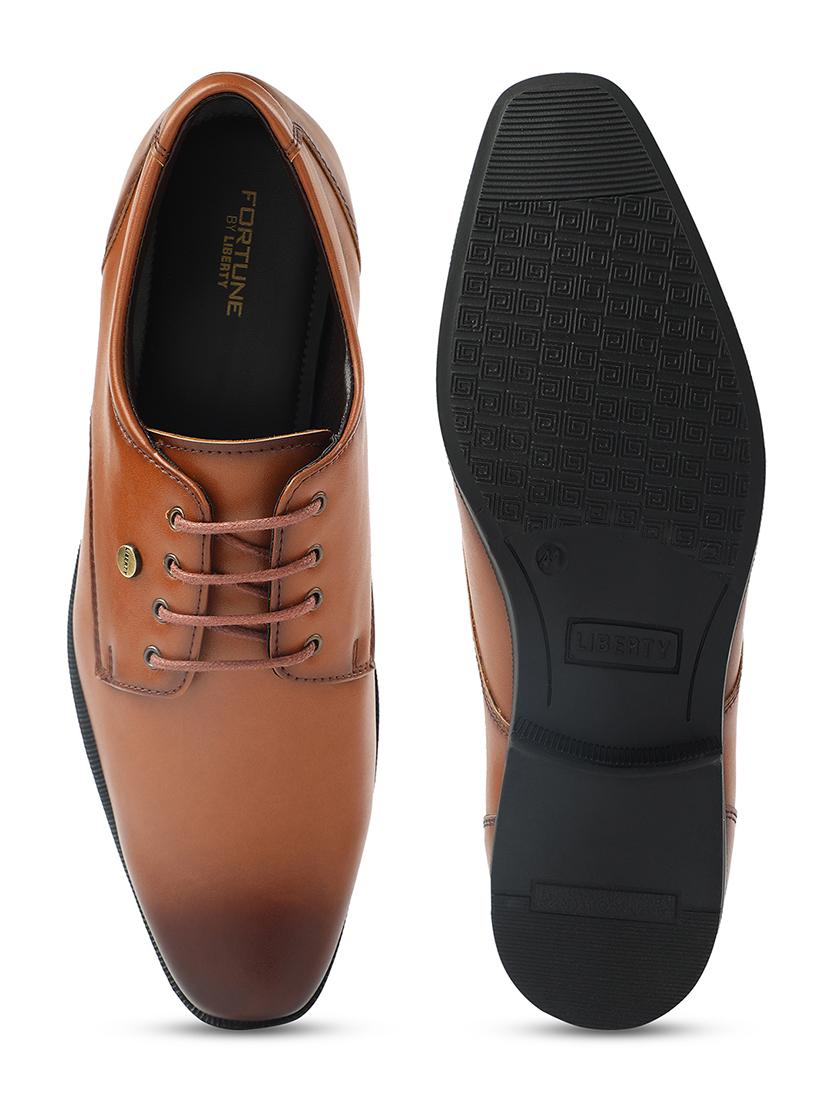 men tan lace-up derby - 22029236 - Standard Image - 4