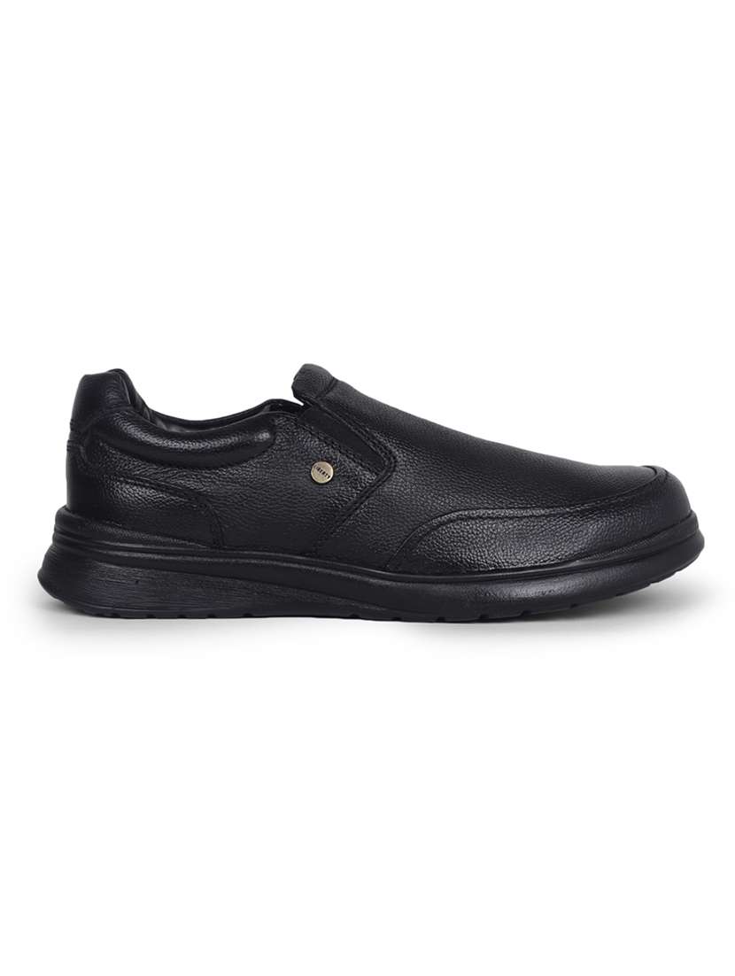 men solid slip on formal shoes - 22029254 -  Standard Image - 1