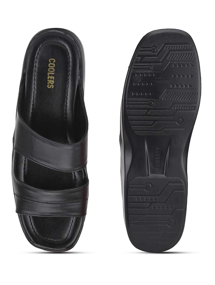 men solid slip on sandal - 22029261 -  Standard Image - 4