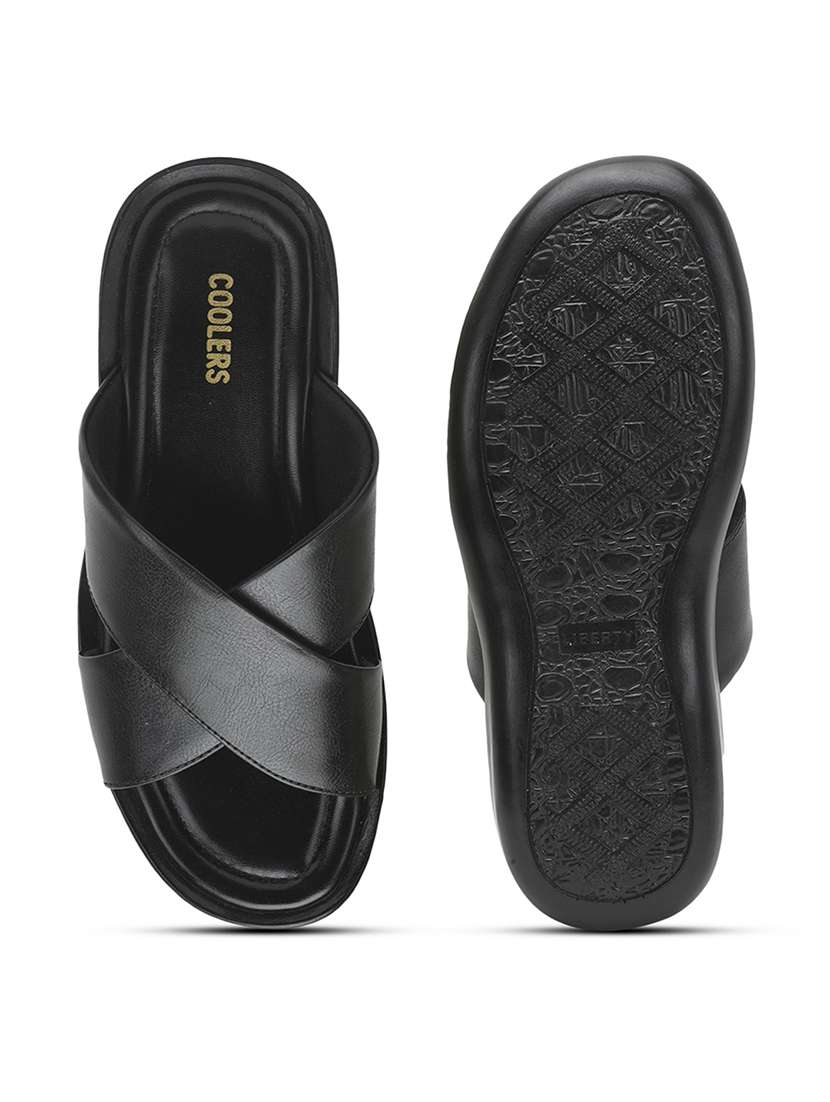 men solid slip on sandal - 22029264 -  Standard Image - 4