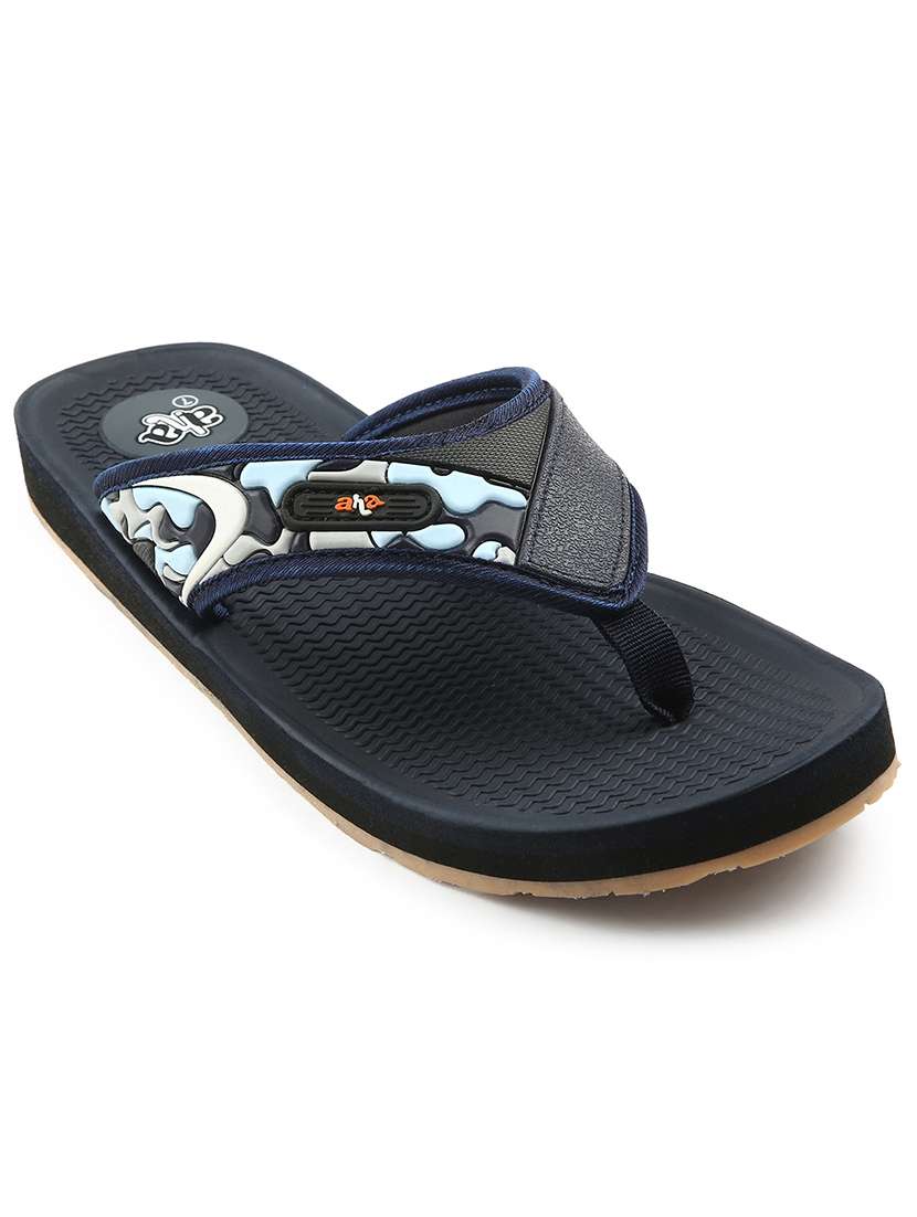 men printed toe separator slipper - 22029287 -  Standard Image - 1