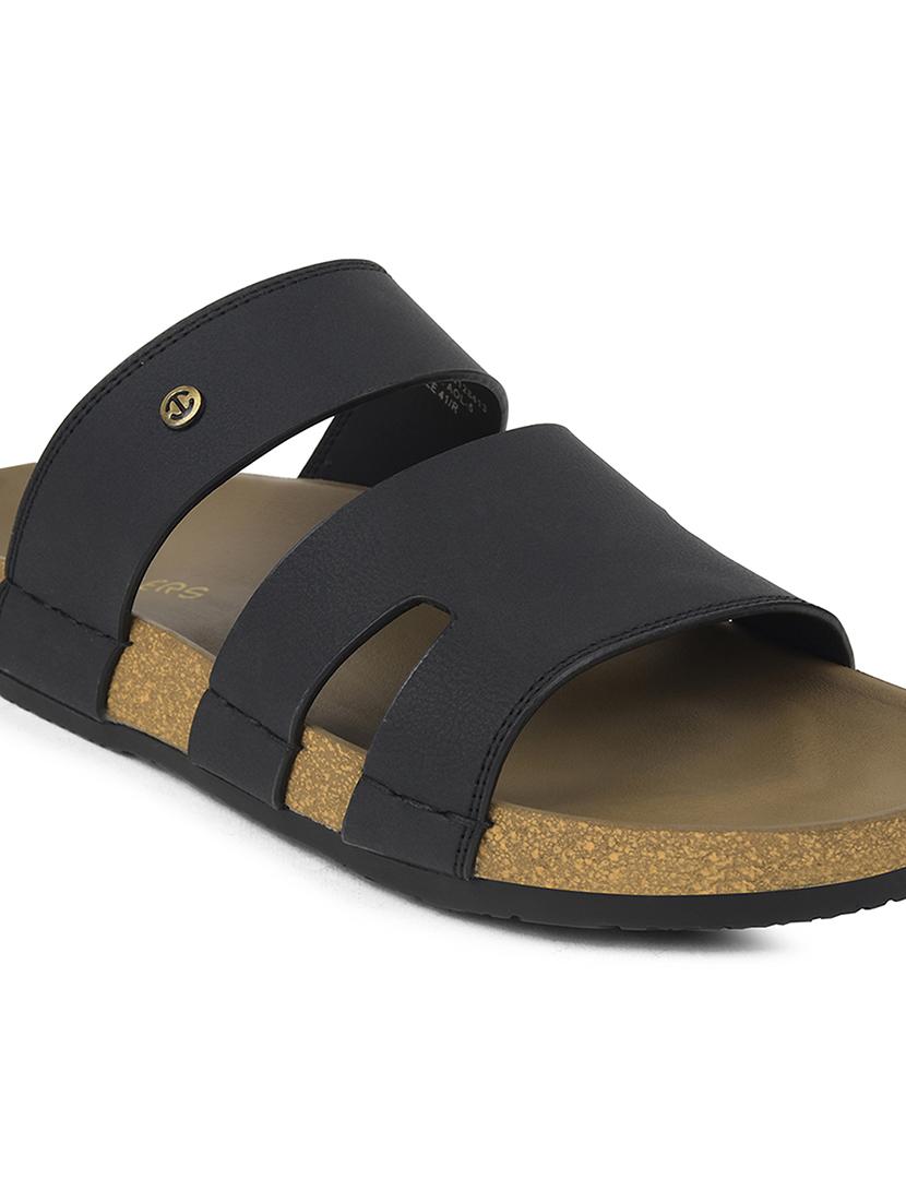 men solid slip on sandal - 22029298 - Standard Image - 4
