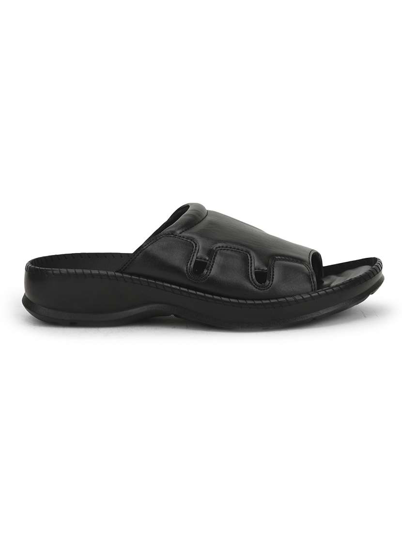 men solid slip on sandal - 22029307 -  Standard Image - 1