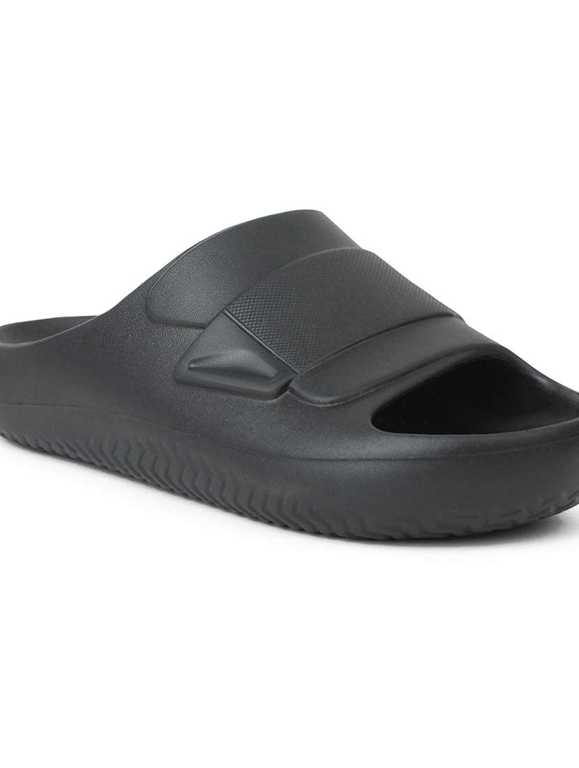 men black slip on slider - 22029325 -  Standard Image - 1