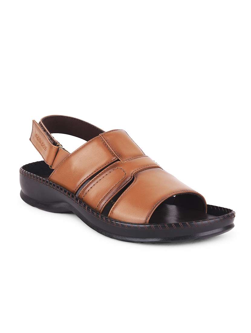 men solid back strap sandal - 22029369 -  Standard Image - 1