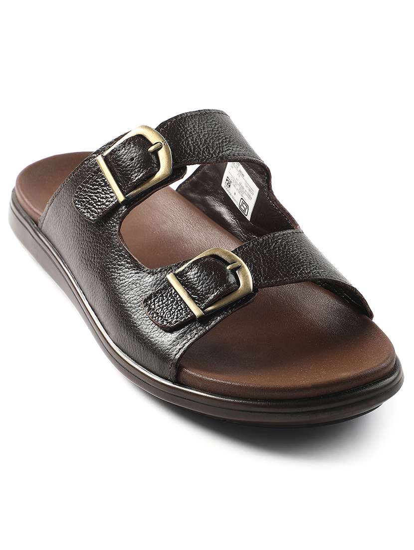 men solid slip on sandal - 22029376 -  Standard Image - 1