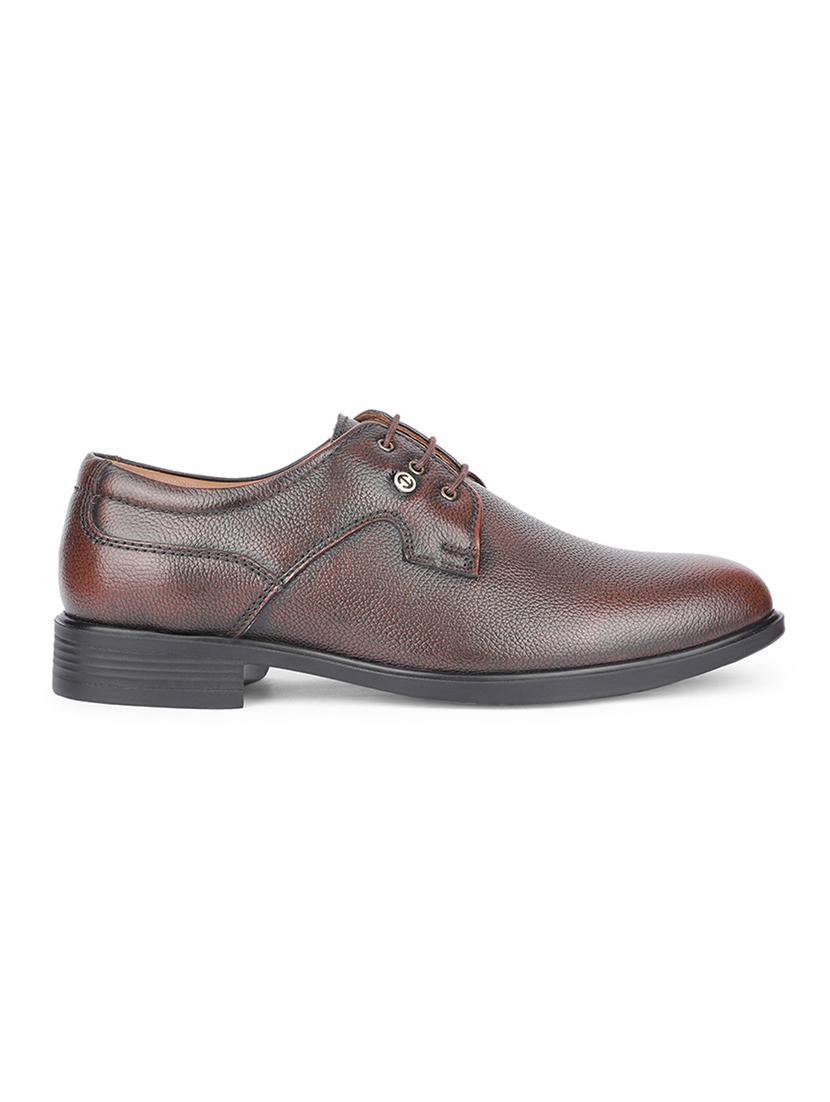men brown lace-up derby - 22029384 - Standard Image - 1