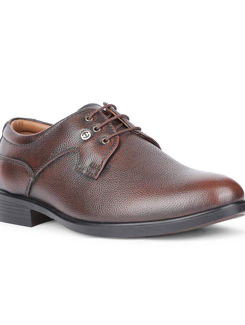 men brown lace-up derby - 22029384 - Standard Image - 4