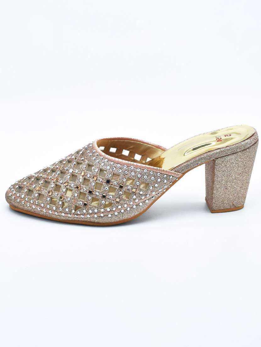 women embellished block heel mules - 22029455 -  Standard Image - 1