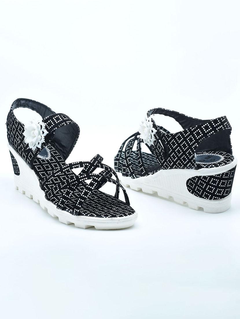 women black back strap wedge - 22029473 - Standard Image - 1