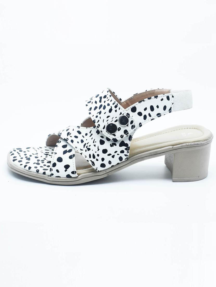 women polka doted back strap sandals - 22029475 -  Standard Image - 1