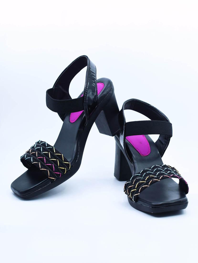 women solid back strap sandals - 22029483 -  Standard Image - 1