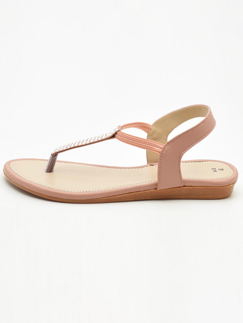 women embellished t-strap flats - 22029495 -  Standard Image - 1