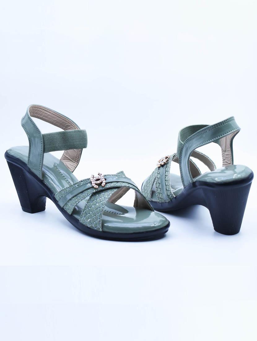women solid back strap sandals - 22029497 -  Standard Image - 1
