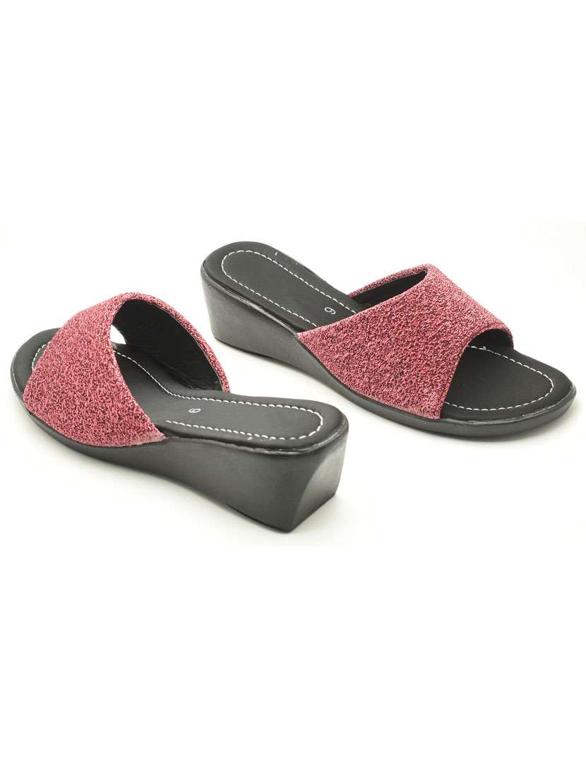 women solid slip on platfom wedges - 22029513 - Standard Image - 1